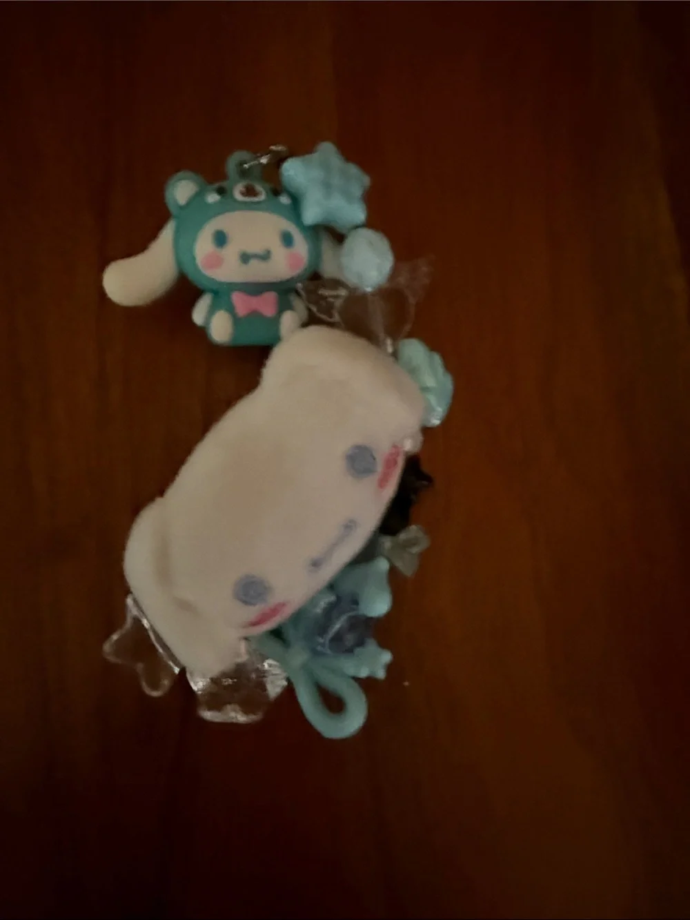 Hand crafted cinnamaroll key chain
